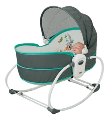 Mecedora Vibradora Para Bebe 5 En 1 Tipo Moises Infanti