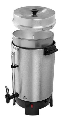 Percoladora De Café Black+decker De 100 Tazas Plateada, Cmu1