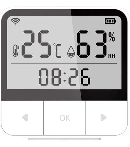 Tuya Wifi Smart Temperature And Humidity Sensors Time Date