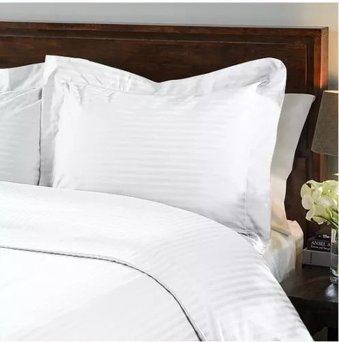 Imagen 2 de 3 de Duvet Cover Blanco Líneas Microfibra Doble