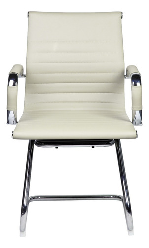 Imagen 2 de 3 de Silla Para Oficina Business Base Fija Beige
