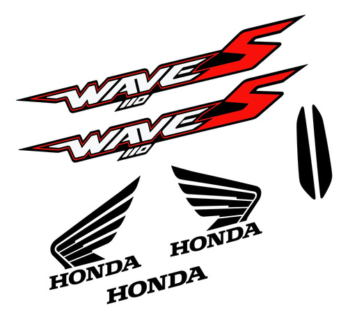 Calcos Simil Original Honda Wave 110s Blanca