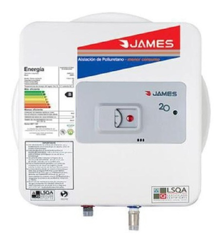 Calefon Termotanque James 30 Litros Prisma Acero Esmaltado