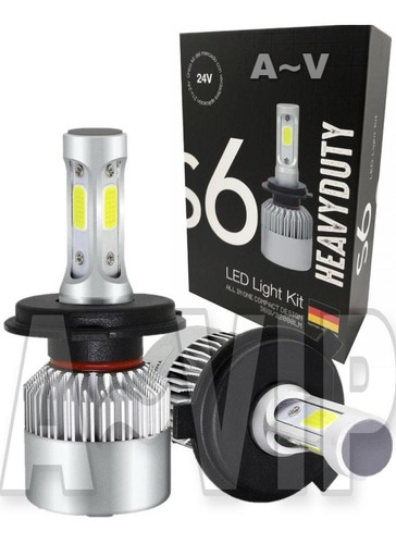 Imagen 1 de 9 de Kit Lámparas Led Cree S6 Plus 44000 Lm H4 H7 H1 H3 H11 A-vip