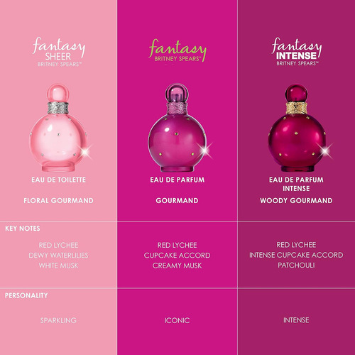 Britney Spears Eau De Toilette Fantasy Sheer 100 Ml