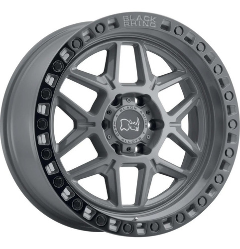 Rin Black Rhino Kelso Gris Y Negro Lip 17x9 6x139 Offset -12