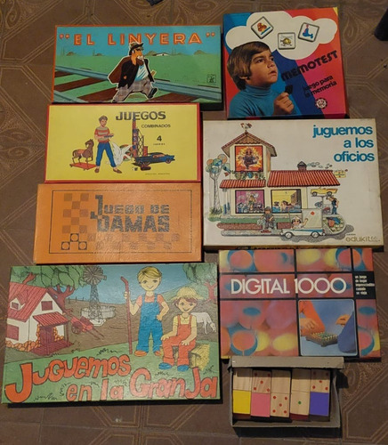Juegos De Mesa Familiares Infantiles Vintage Varios M. C/uno (Usado)