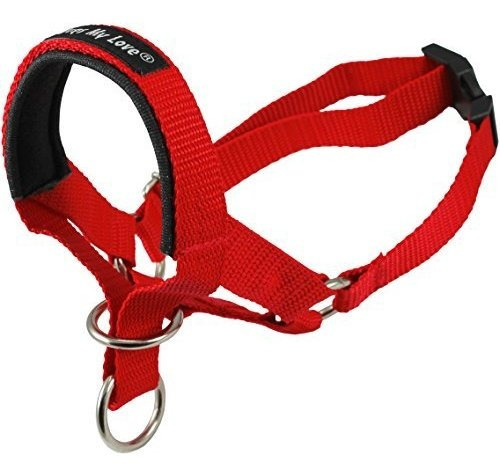 Collar Principal Perro Halter Rojo 6 Tamaños (l: 10.25  -12.