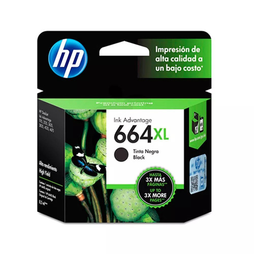 Cartucho Hp 664xl Negro Original F6v31al 1115 2135 3635 4535