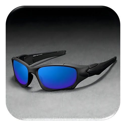 Óculos Kdeam Preto Lente Azul Polarizado Uv400 Monster Justi Desenho C3