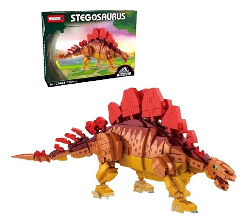 Stegosaurus Dinosaurio Armable Compatible Con Lego