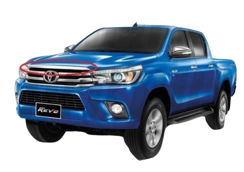 Moldura Cromada Capot Hilux Revo Desde 2016