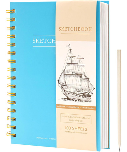 Cuaderno De Bocetos De 5.5  X 8.5  Dibujar Cuaderno De ...