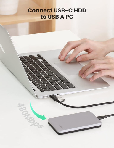 Adaptador Usb A Tipo C Carga Datos Con Chipset Vl160 Ugreen