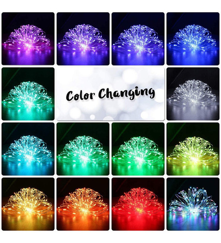 16 Colores Que Cambian De Hadas Del Usb 10m Cadena Luz De