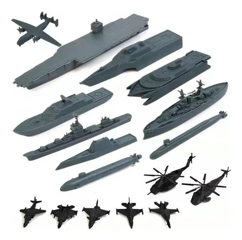 17 Piezas Juguete Portaaviones Juguete Con Modelos De