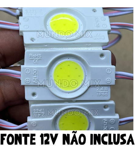 1000pçs Módulo Led Cob 4530 12v Branco Frio 6500k 2,4w 160º