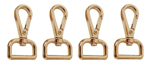 4 Piezas. Gancho De Seguridad Giratorio, Dorado Dorado 20mm