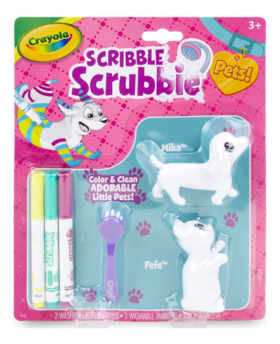 Crayola Scribble Scrubbie Pets, Paquete De 2, Juguetes, Útil