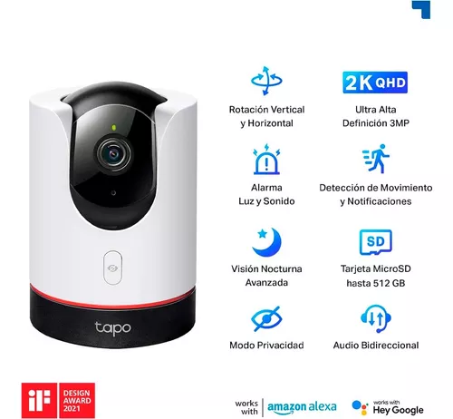 Tapo C225  Cámara inteligente Wi-Fi de seguridad para el hogar