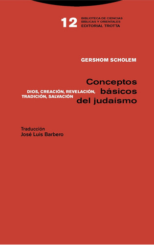 Conceptos Basicos Del Judaísmo - Scholem, Gershom