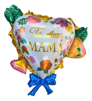 Comprar 2 Globos Flores Y Corazón 36 Pulgadas Mamá 10 De Mayo Madre