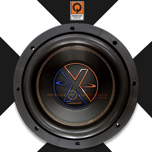 Subwoofer Quantum Audio Qwx2000-12d4 2000w 12 Pulg 4 Omhs Negro