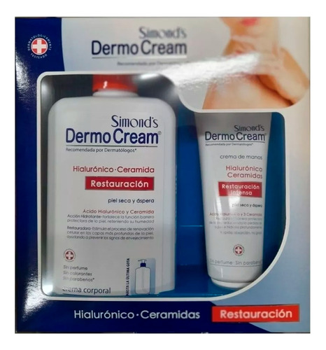 Pack Cremas Dermocream Hialurónico 400ml+pomo De Manos 80ml