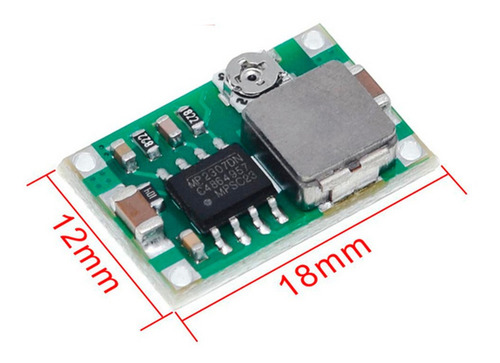 Imagen 3 de 4 de 4 Piezas Mini360 Buck Reductor Voltaje Dcdc Salida 1-17v 3a