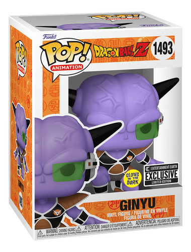 Funko Pop! Dragon Ball Z: Ginyu (glow) #1493 Ent Earth