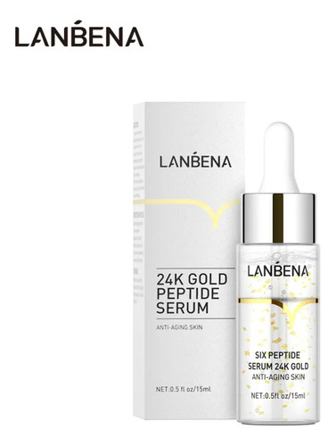 Serum Lanbena Gold 24k Six Peptide Facial 83% Colágeno