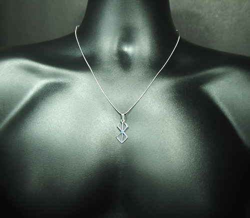 Collar De Runa Berserker De Ann Claridge, Con Cadena De 20 P
