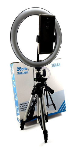 Aro Luz Led 26cm Calido/frio/mixto Con Tripode 3120