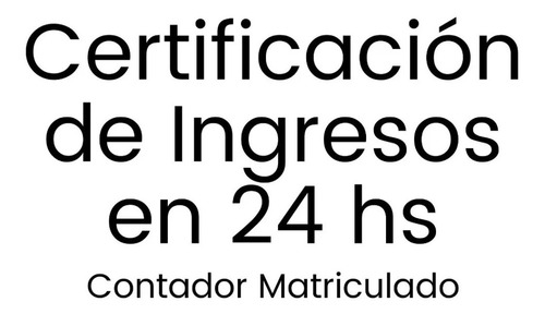 Imagen 1 de 2 de Certificacion De Ingresos Contador Publico