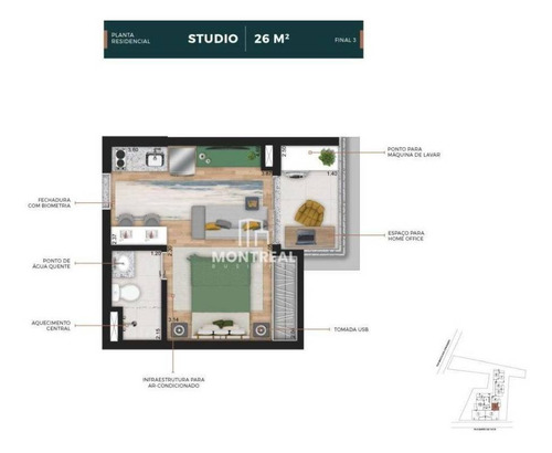 Imagem 19 de 30 de Apartamento À Venda, 25 M² Por R$ 351.433,00 - Vila Buarque - São Paulo/sp - Ap2507
