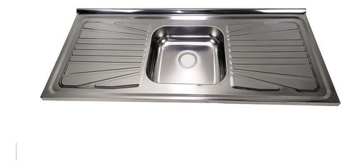 Pia De Cozinha Fabrinox Em Inox Com Cuba Simples 120x52cm