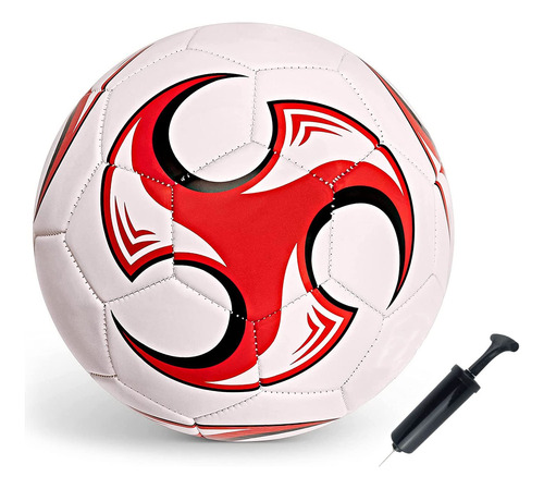 Spdtech Balon De Futbol Tamano 4, Estilo Tornado Rojo Con Ag