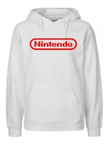 Hoodie Sudadera Con Gorro Nintendo Logo