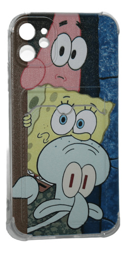 Funda Elegante Para iPhone 11 Diseño Bob Patricio Calamardo