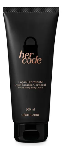 comprar O Boticário Loção Hidratante Corporal Her Code 200ml