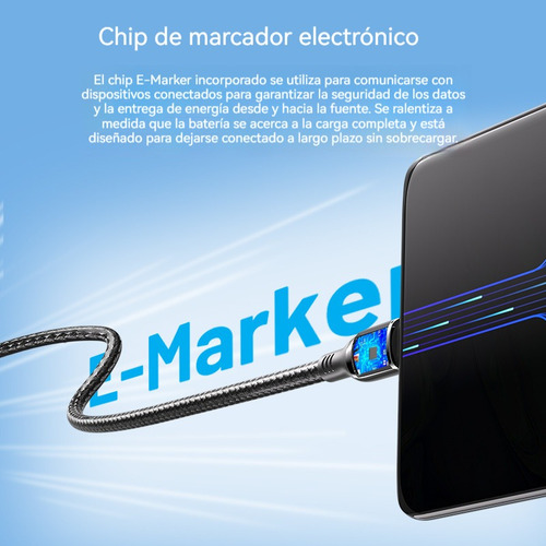 Cable Tipo C A Tipo C De 1.2m 5a De Carga Rápida Usb C