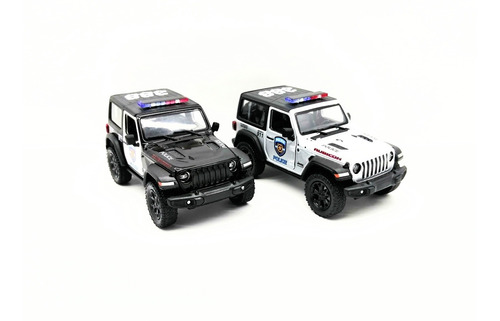 Camioneta Jeep Rubicon Policía A Escala Colección X2 