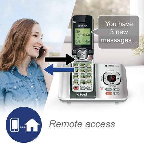 Telefones Vtech Cs6529-2 Dect 6.0, Com Secretária Eletrônica