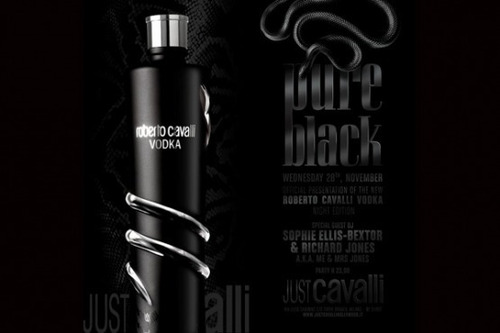 Imagen 4 de 7 de Vodka Roberto Cavalli Total Black Edition 1000ml