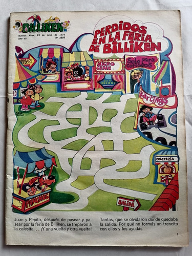 Revista Infantil Billiken N 2893 Junio Año 1975