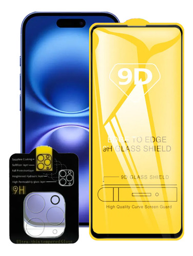 10pz Protector De Cámara Y Pantalla Para iPhone 16, Pro, Max