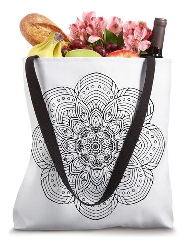 Colorea Tu Propia Bolsa De Mano - Mandala Coloring Tote Bag