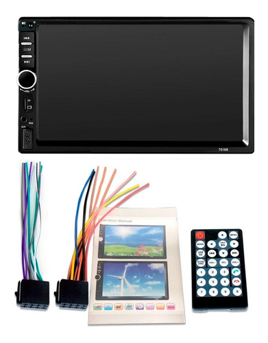 Imagen 5 de 8 de Stereo 2 Din Pantalla Táctil Mirrorlink Cámara Dvd 7018 P