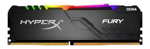 Memoria RAM Fury DDR4 RGB gamer color negro  16GB 1 HyperX HX426C16FB3A/16