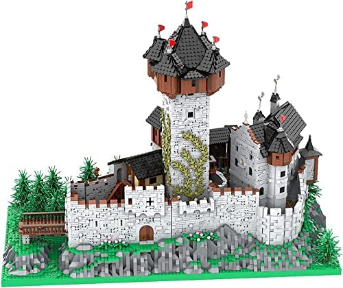 Modelo De Castillo Europeo Medieval, Moc Bloques De Construc